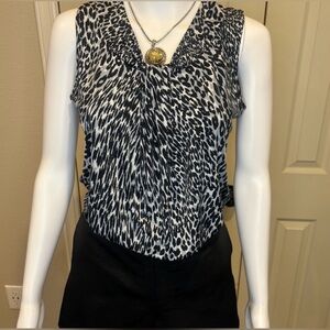 Jones New York Animal Print Top